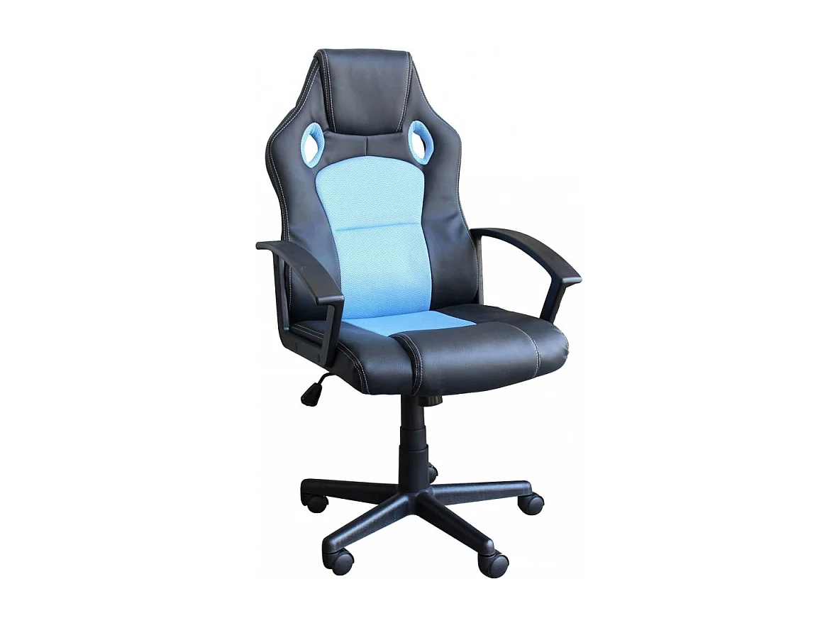 POLTRONA DA GAMING UNCHARTED BLU E NERA