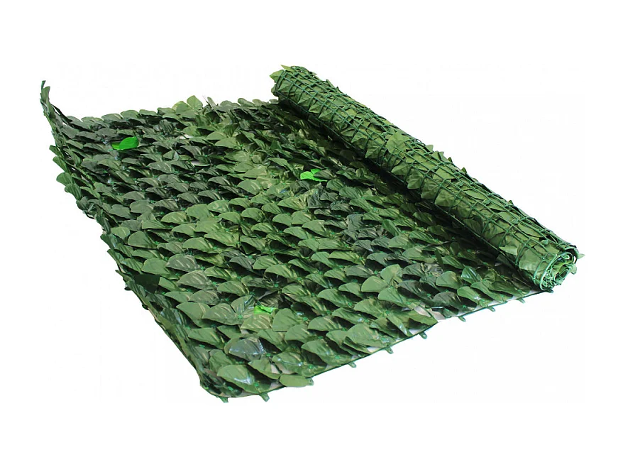Künstliche Sichtschutzhecke als Gartenrolle 300x100x2 cm Pesca