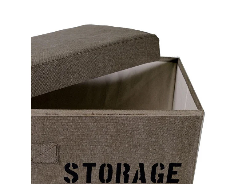 Scatola tessuto 1-2 marrone storage quadro pieghevole cm 36x36h20