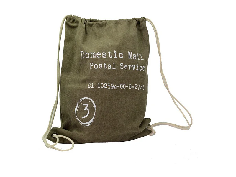 Borsa sacco tessuto marrone cm43xh54x6,5