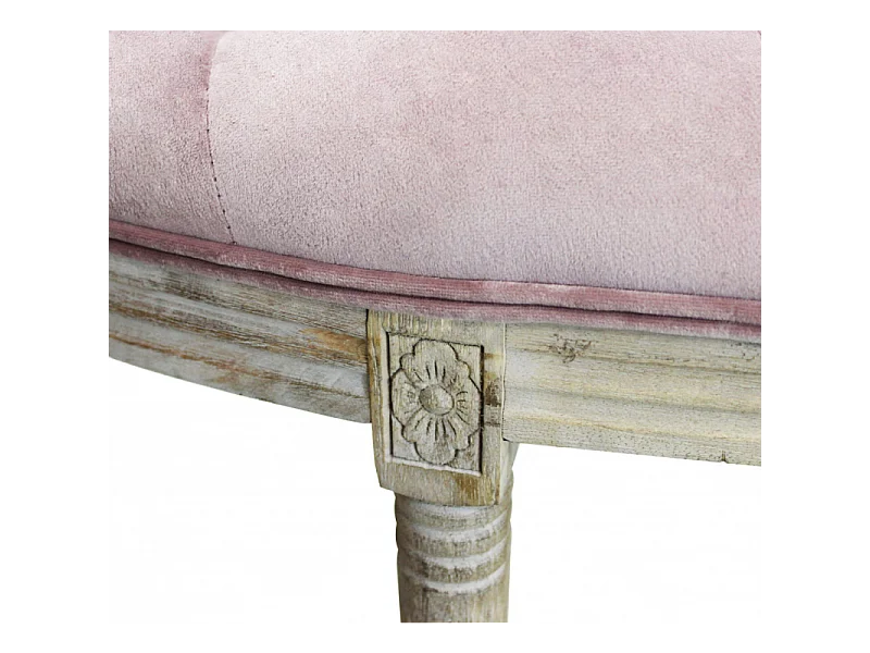 Set di 2 PANCA MARGI IN VELLUTO ROSA