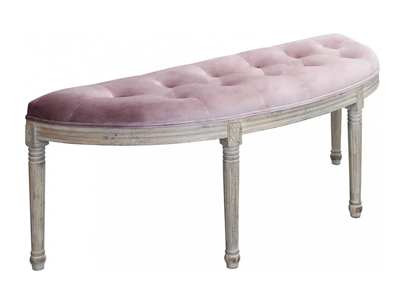 Set di 2 PANCA MARGI IN VELLUTO ROSA