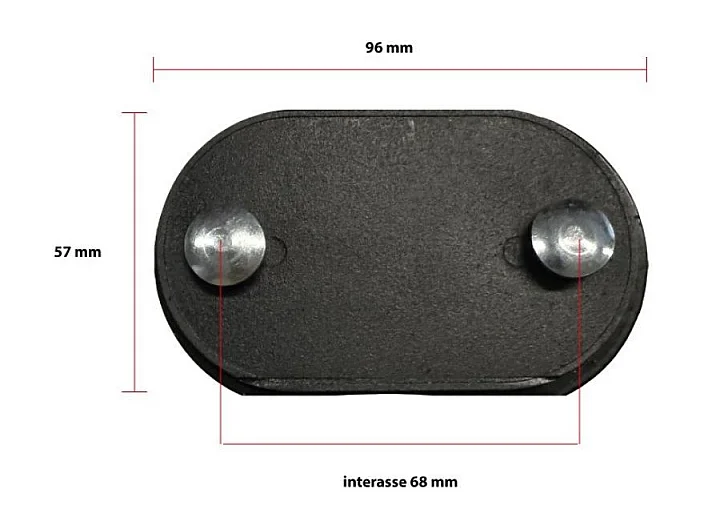 Set 4 piedini per rete H 35 cm.