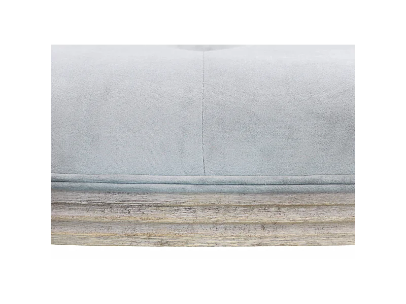 Set di 2 PANCA MARGI IN VELLUTO GRIGIO