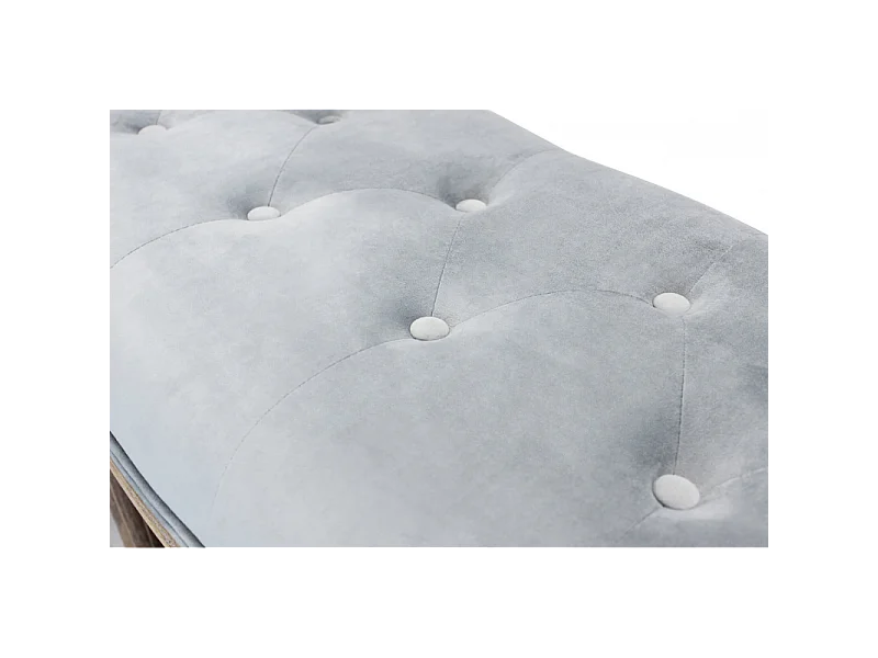 Set di 2 PANCA MARGI IN VELLUTO GRIGIO