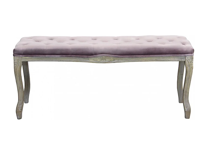 Set di 2 PANCA MISTY IN VELLUTO ROSA