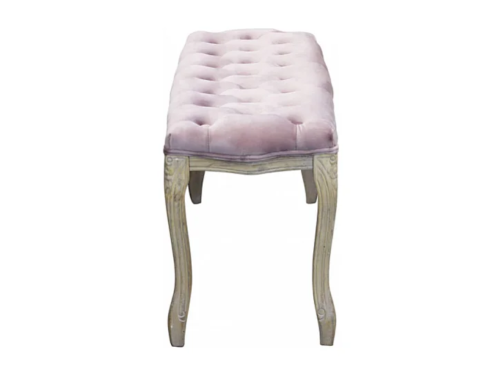 Set di 2 PANCA MISTY IN VELLUTO ROSA