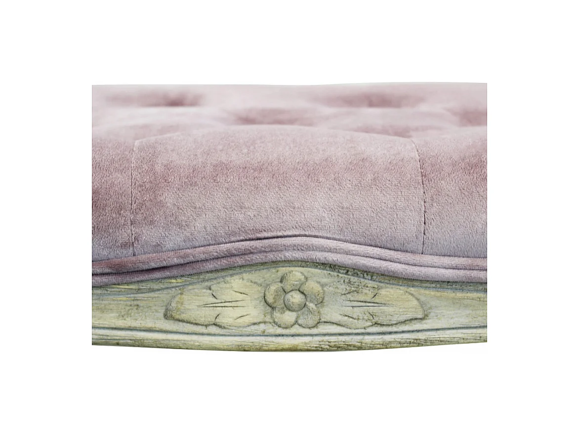 Set di 2 PANCA MISTY IN VELLUTO ROSA