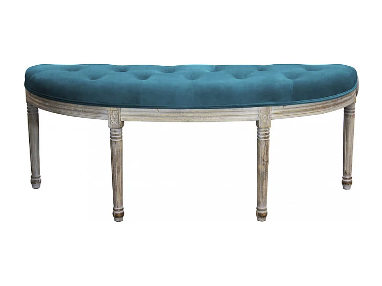 Set di 2 PANCA MARGI IN VELLUTO BLU