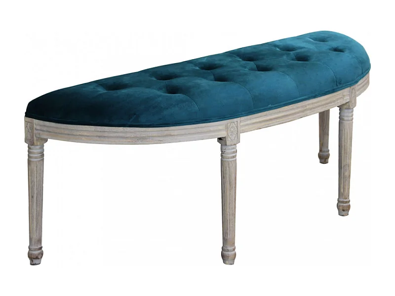 Set di 2 PANCA MARGI IN VELLUTO BLU