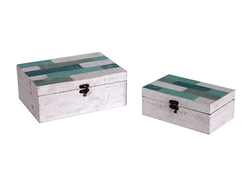 Scatola legno mare 1-2 rettangolare cm 26x18h10,5