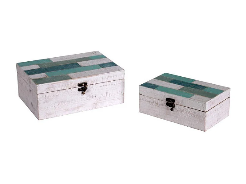 Scatola legno mare 1-2 rettangolare cm 26x18h10,5