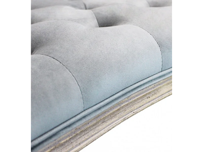 Set di 2 PANCA MADELYN IN VELLUTO GRIGIO