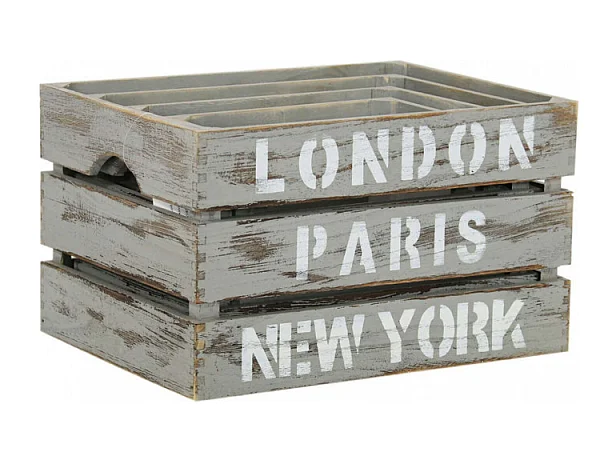 SET DI 4 CASSETTE IN LEGNO NICOLE