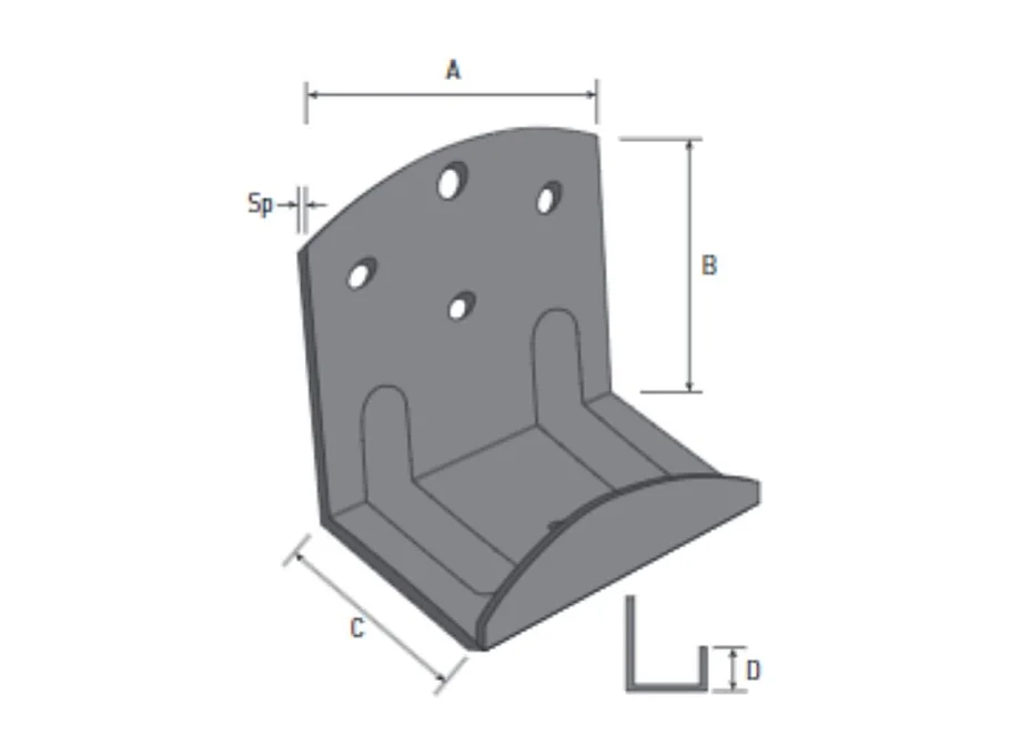 Set di 10 Reggirete a staffa 0180 a 4 fori pre-zincato Made in Italy