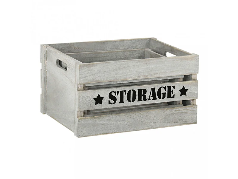 Lot de 3 boîtes de rangement décoratives en bois Séline