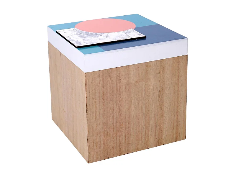 Scatola legno quadro cm 16x16h16