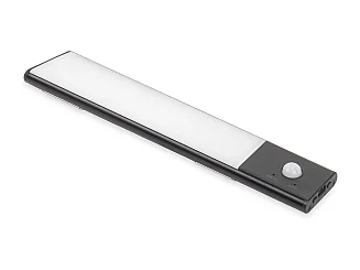 Applique LED Kaus Black ricaricabile via USB con sensore di movimento, 240mm, Verniciato nero
