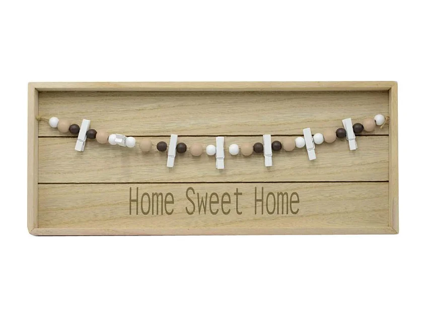 Portamemo lignum legno rettangolare cm 40x3h17