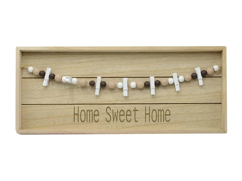 Portamemo lignum legno rettangolare cm 40x3h17