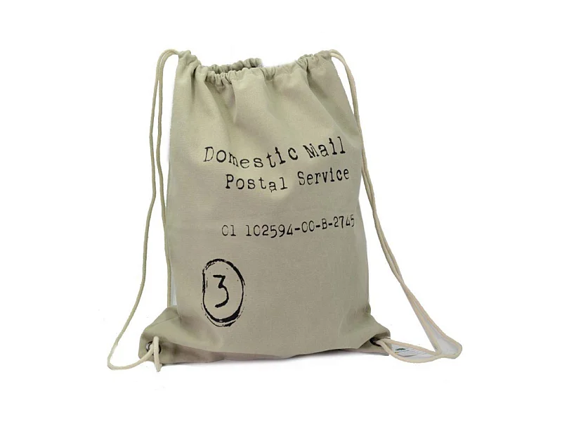 Borsa sacco tessuto crema cm43xh54x6,5