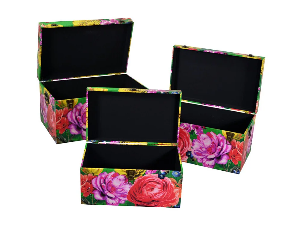 Baule ecopelle 1-3 multicolor rettangolare cm 64,5x40h35