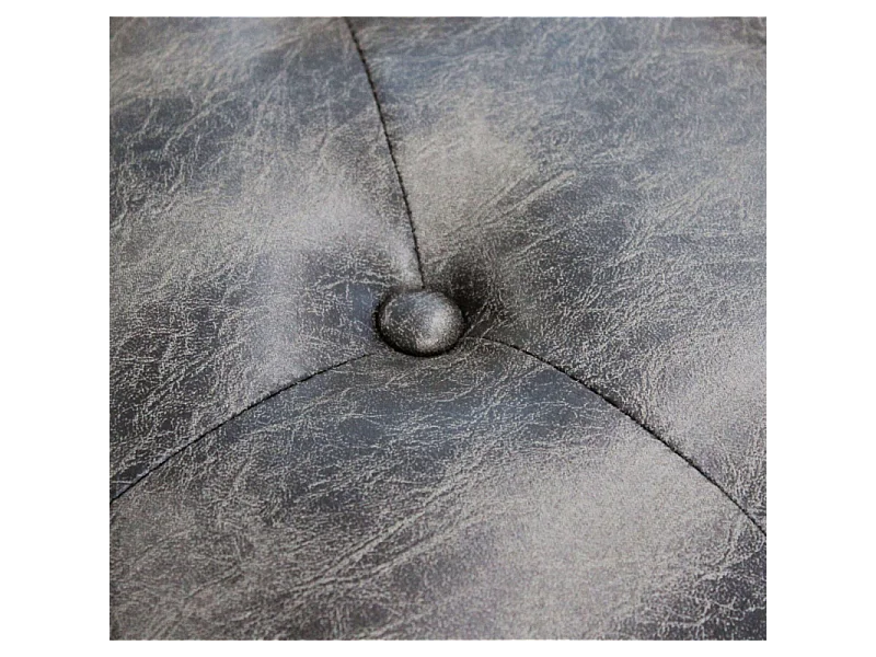 Set di 2 PANCA MARGI IN IN ECOPELLE VINTAGE GRIGIO