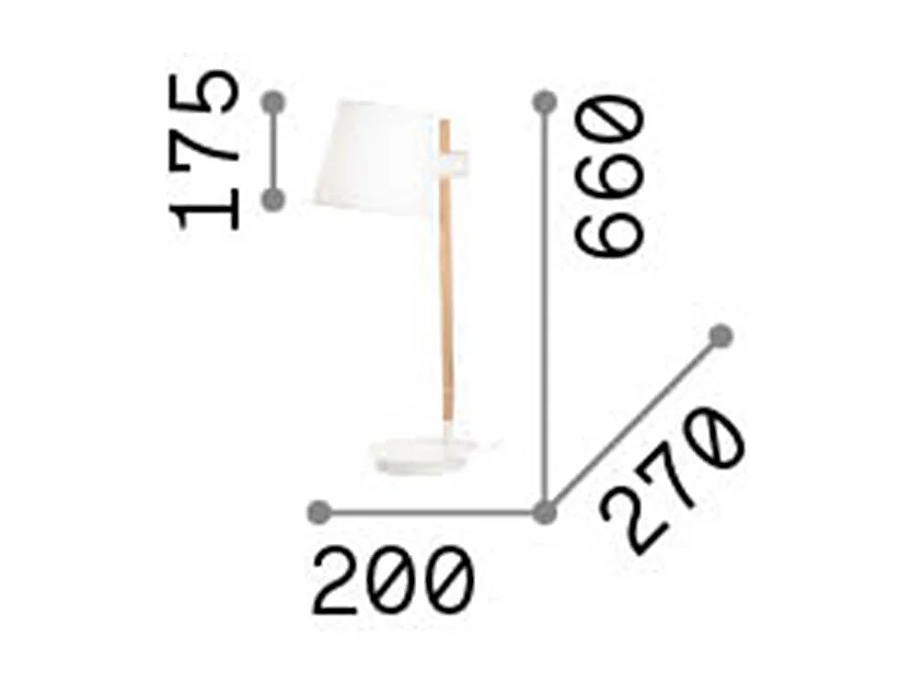 Lampade Da Scrivania-Ufficio Industrial-Minimal Axel Legno Nero 1 Luce E27