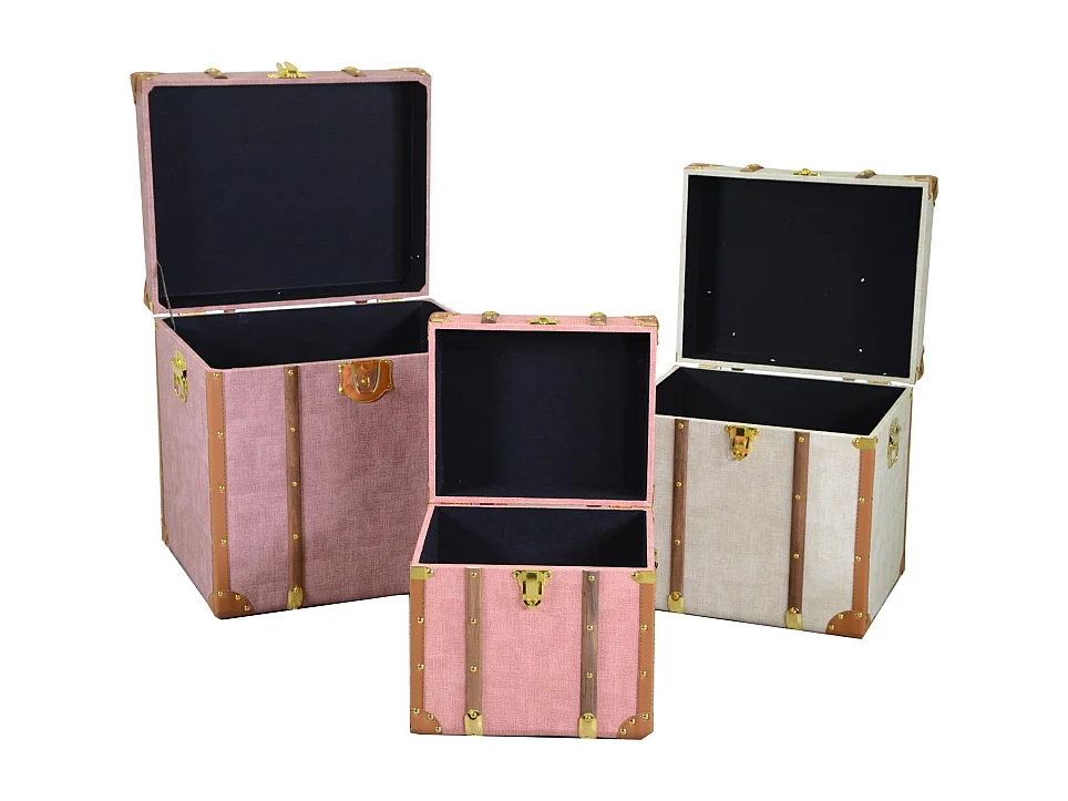 Baule ecopelle 1-3 quadro cm 50x40h50