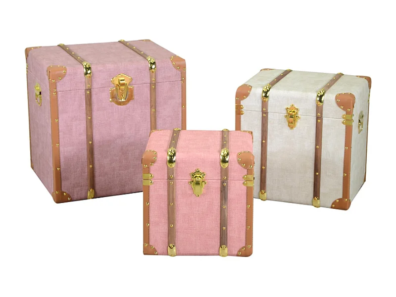 Baule ecopelle 1-3 quadro cm 50x40h50