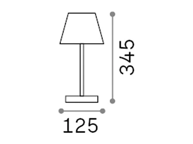 Lampada Da Scrivania-Ufficio Moderna Lolita Metallo Grigio Led 7W 3000K