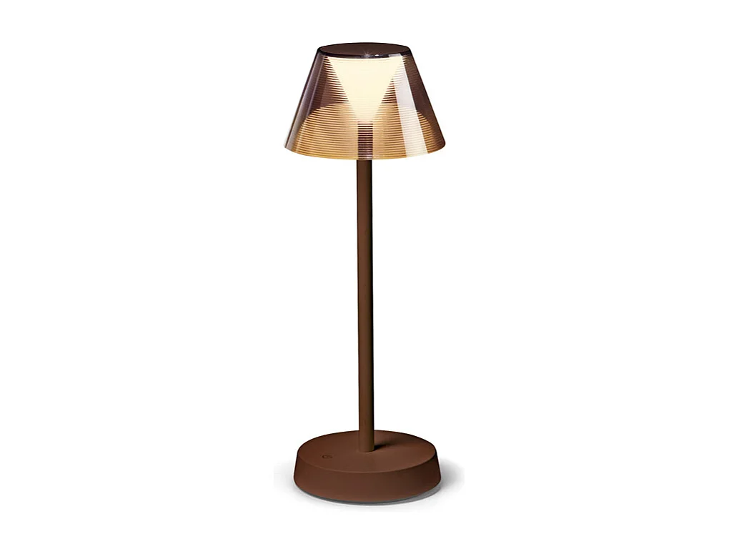 Lampada Da Scrivania-Ufficio Moderna Lolita Metallo Coffee Led 7W 3000K