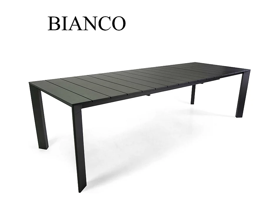 Tavolo alluminio allungabile Dylan bianco cm 215/281x100h75,5