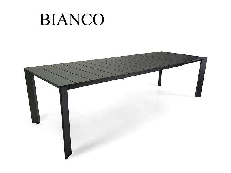 Tavolo alluminio allungabile Dylan bianco cm 215/281x100h75,5