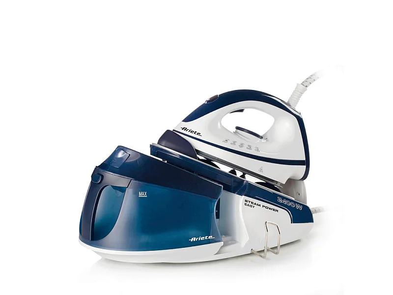 Ferro da Stiro a Vapore con Piastra Ceramica - Vapore Continuo 120 gr/min - 2400 Watt - Blu