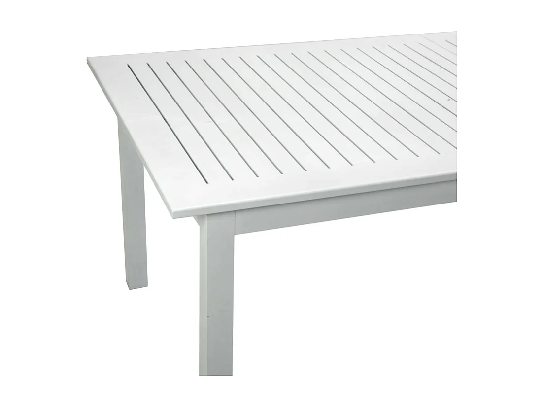 Tavolo alluminio Monterey allungabile bianco cm 150/210x89h75