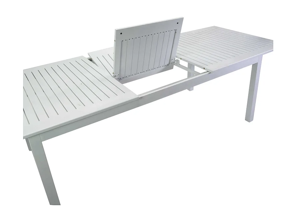 Tavolo alluminio Monterey allungabile bianco cm 150/210x89h75