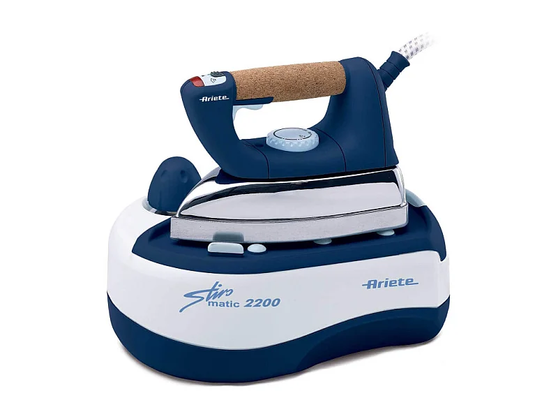 Ferro da stiro con caldaia - Piastra in alluminio - Manico in sughero - Vapore continuo 80g/min