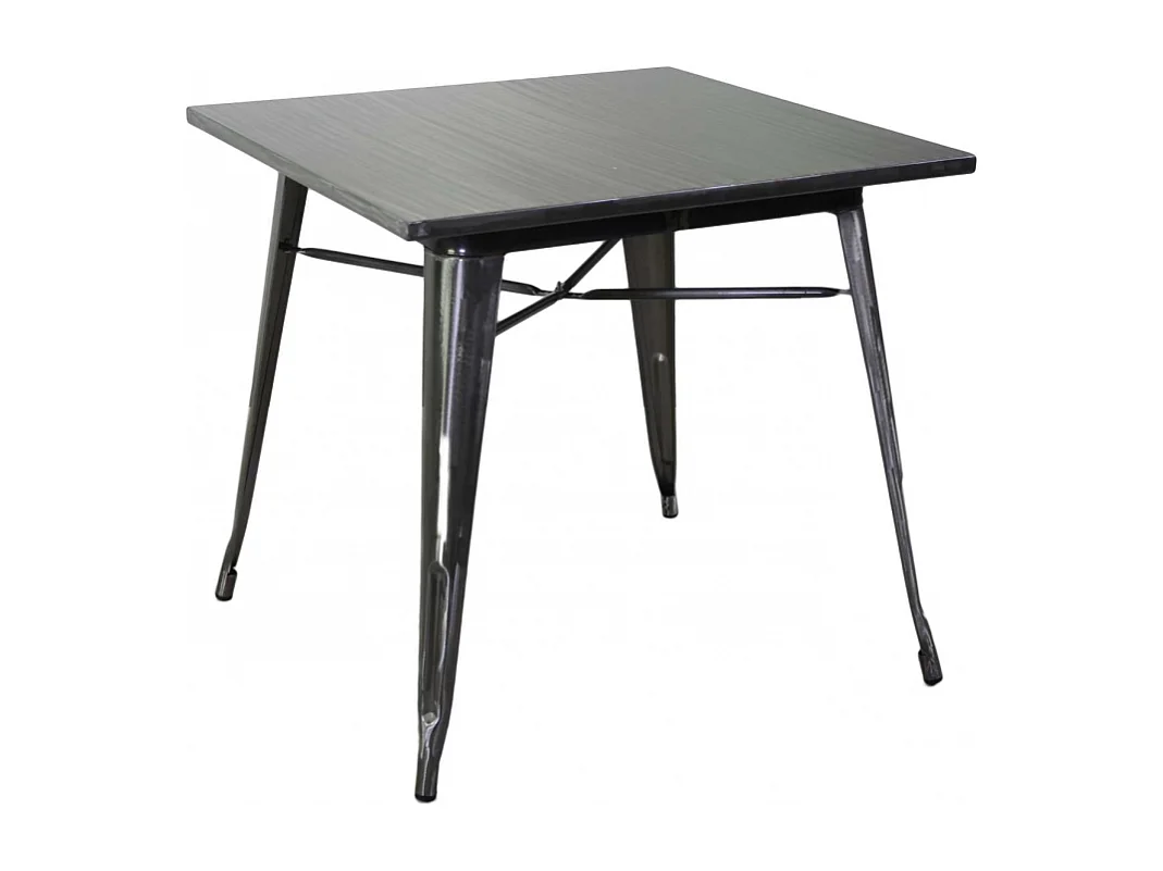 Tavolo ferro new bristol galvanizzato quadro cm 80x80h76