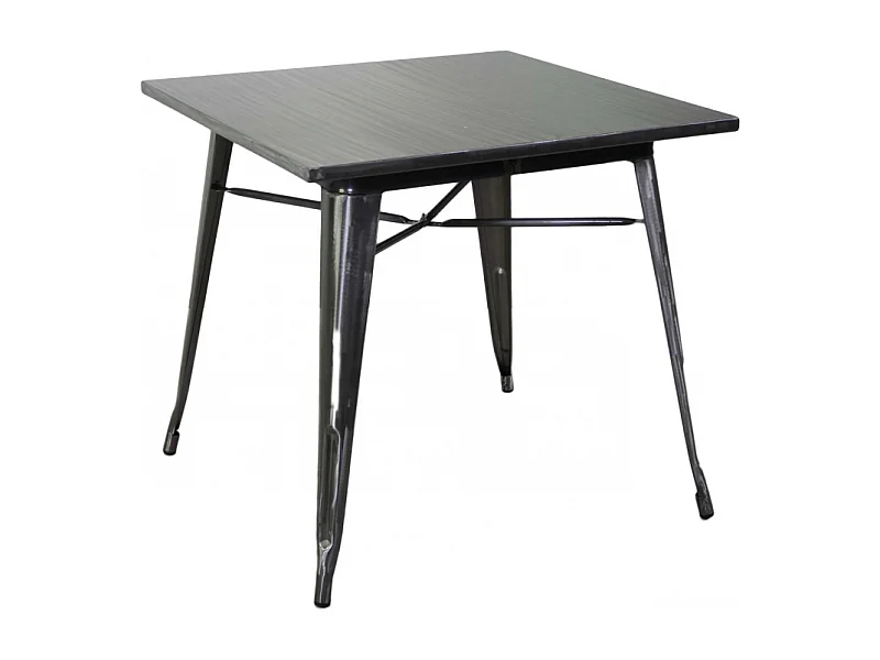 Tavolo ferro new bristol galvanizzato quadro cm 80x80h76