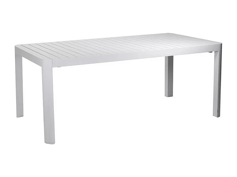 Tavolo alluminio cleveland bianco opaco cm 180/240x100 h75