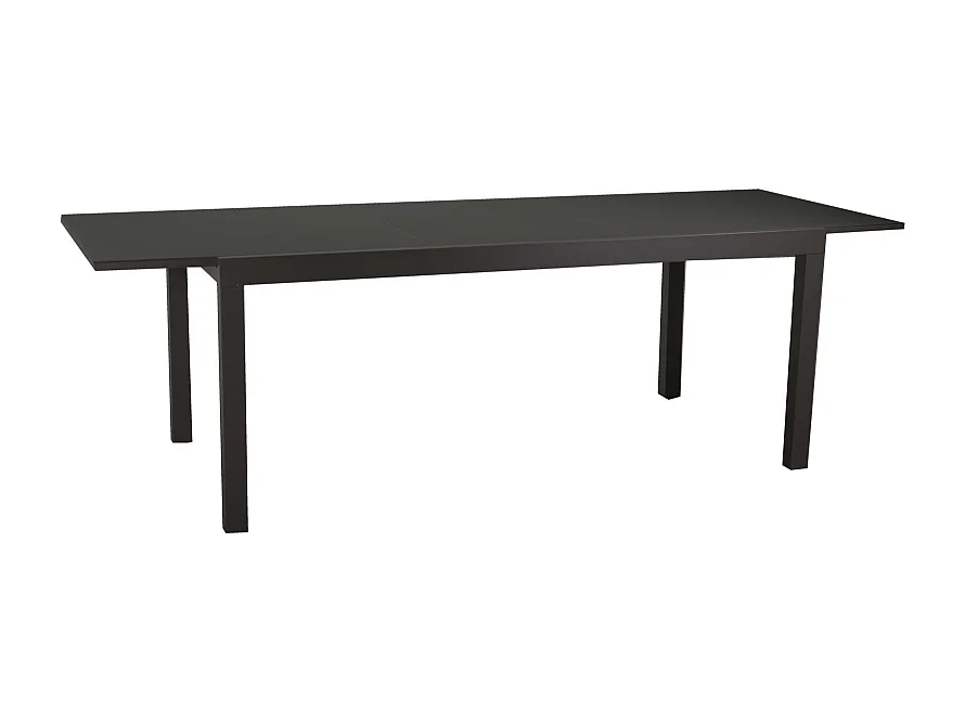 Tavolo alluminio boise antracite opaco all. rettangolare cm 160/220x90h75