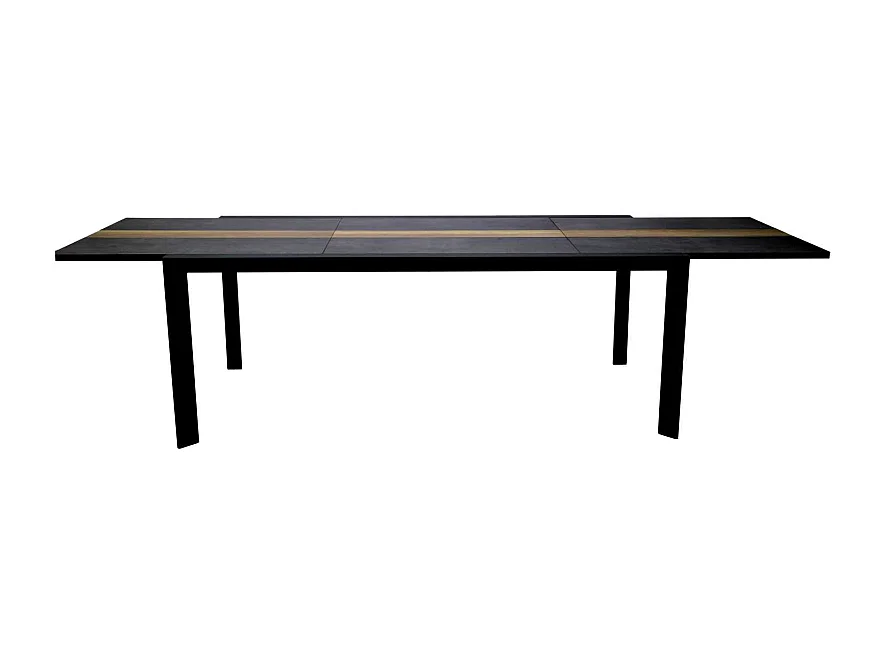 Tavolo alluminio allungabile Riverside antracite hpl cm 200/300,5x104h76