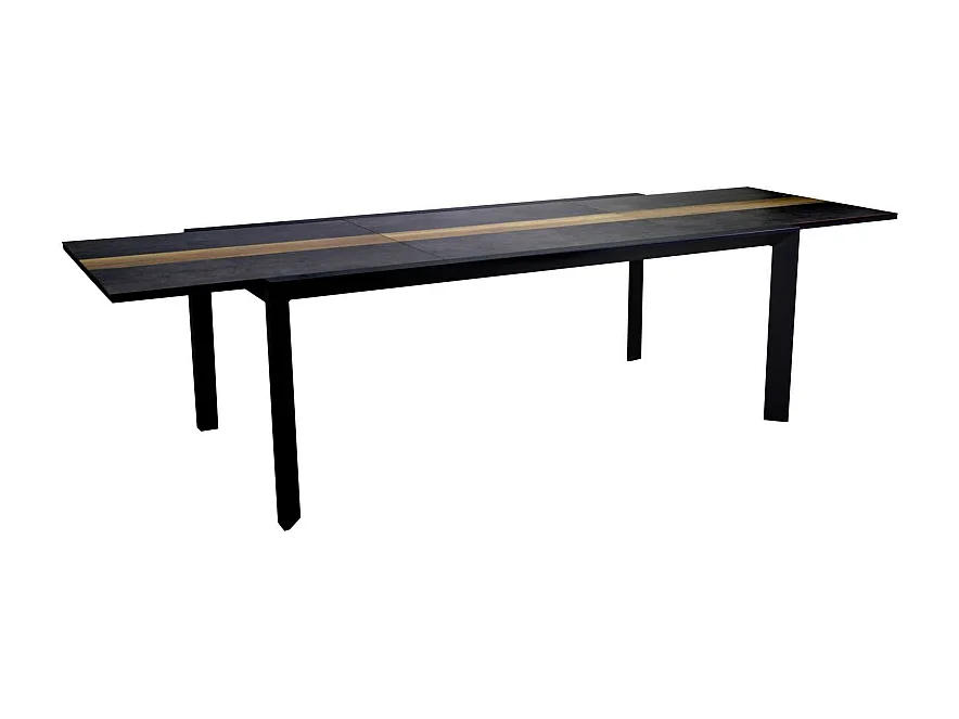 Tavolo alluminio allungabile Riverside antracite hpl cm 200/300,5x104h76