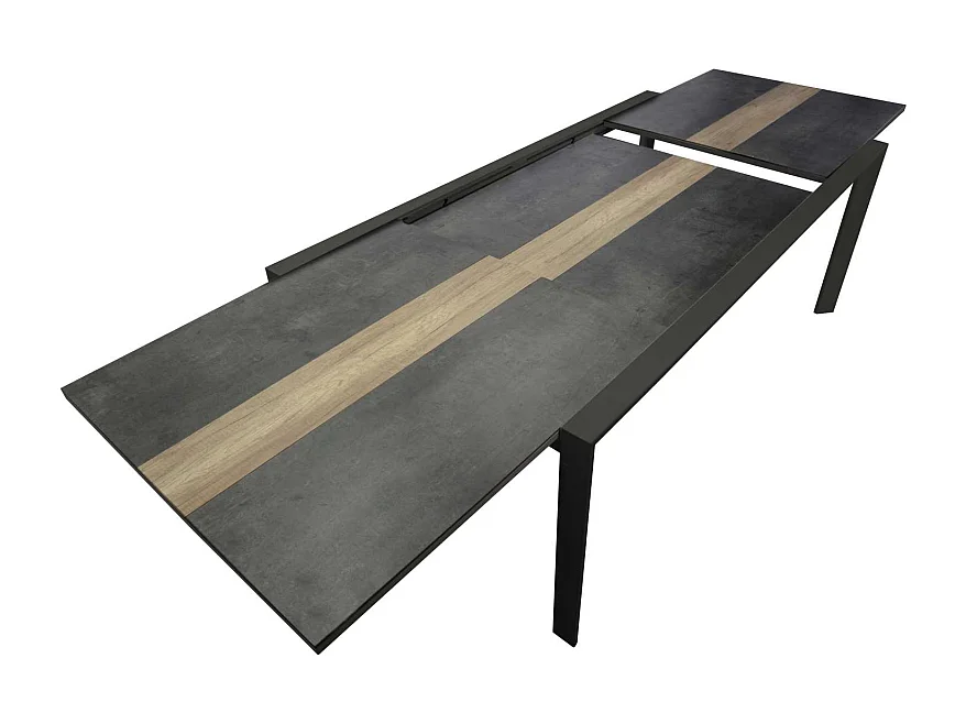 Tavolo alluminio allungabile Riverside antracite hpl cm 200/300,5x104h76