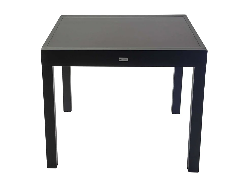 Tavolo alluminio boise allungabile antracite quadro cm 90/180x90h75