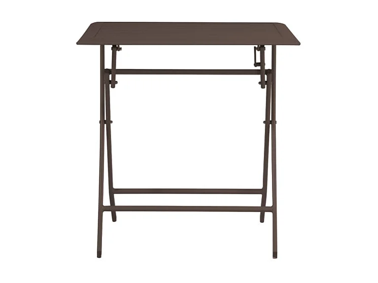 Tavolo MOIA Lucca in alluminio pieghevole 60 x 60, colore chocolate