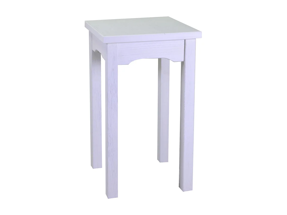 Tavolo esposizione legno nantes bianco quadro cm 50x50h70