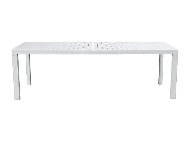 Tavolo Naxos 160/240X90 Alluminio Bianco - Gambe Scorrevoli Moia