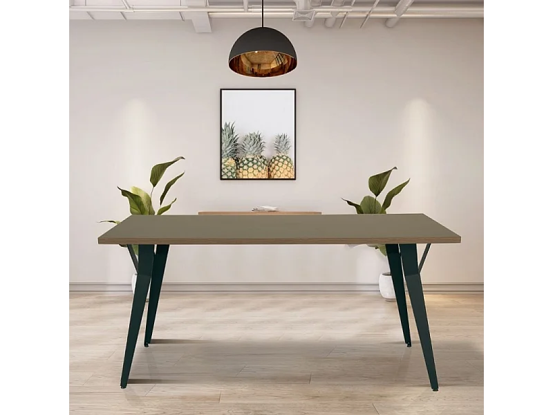 Tavolo da pranzo Yutan 160x80 cm rovere